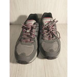 ASICS GEL-Venture 6 Pixel Pine Sneakers Shoes Womens Pink Grey Run Size 10